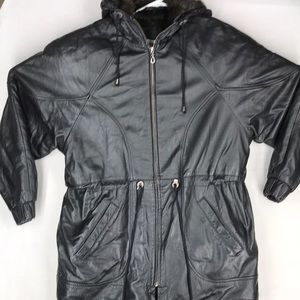 Charles Klein leather jacket EUC
